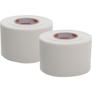 MCDAVID Athletic Tape   2 Pack of 12.5 yd Rolls   Size 1, White
