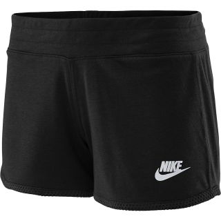 NIKE Womens Three D Reversible Shorts   Size XS/Extra Small, Black/white