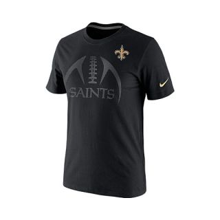 NIKE Mens New Orleans Saints Legend Football Icon T Shirt   Size Small, Black