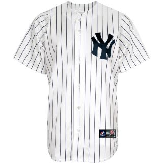 Majestic Mens New York Yankees Replica Captain 2 Home Jersey   Size Medium,