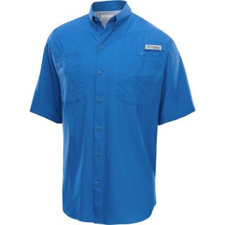 COLUMBIA Mens Tamiami II Short Sleeve Shirt   Size Small, Vivid Blue