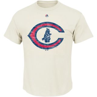 MAJESTIC ATHLETIC Mens Chicago Cubs Vintage 1929 Distressed Logo Short Sleeve