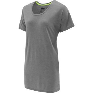 NIKE Womens Club Boyfriend Short Sleeve T Shirt   Size M/l, Dk.grey