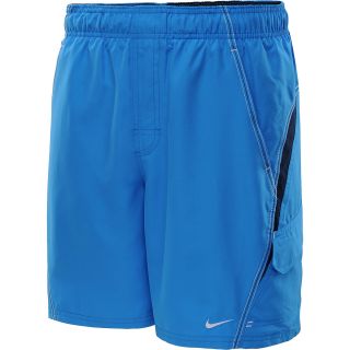 NIKE Mens Core Velocity 7 Volley Shorts   Size Small, Photo Blue