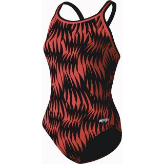 Dolfin Chloraban Max Print DBX Back Swimsuit Womens   Size 26, Max Red (9975C 