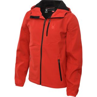 SPYDER Patsch Hoody Softshell Jacket   Size Medium, Red/black