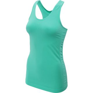 ASPIRE Womens Seamless Ruched Tank Top   Size Large, Aqua Green