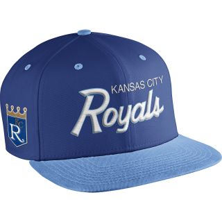 NIKE Mens Kansas City Royals MLB Coop SSC Throwback Adjustable Cap, Royal