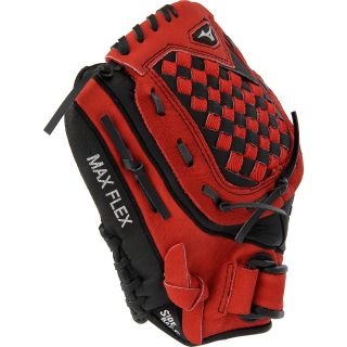 MIZUNO 11 Prospect Youth Baseball Glove   Size 11left Hand Throw, Smoke/red