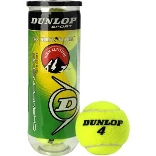 DUNLOP Championship Hard Court High Altitude Tennis Ball   3 Pack