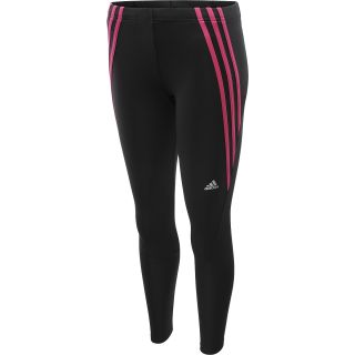 adidas Womens Questar Long Running Tights   Size Medium, Black/pink