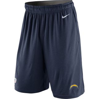 NIKE Mens San Diego Chargers Dri FIT Fly Shorts   Size Small, Navy/white
