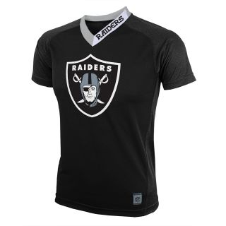 NFL Team Apparel Youth Oakland Raiders Performance Short Sleeve T Shirt   Size
