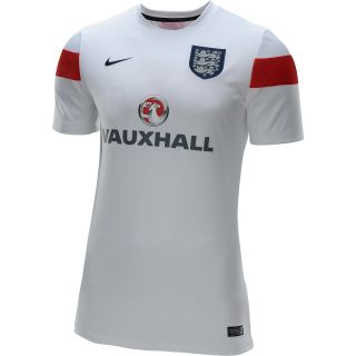 NIKE Mens England Squad Pre Match Short Sleeve Soccer Jersey   Size Medium,