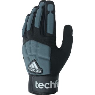 adidas Adult TechFit Lineman Football Gloves   Size Small, Black/grey