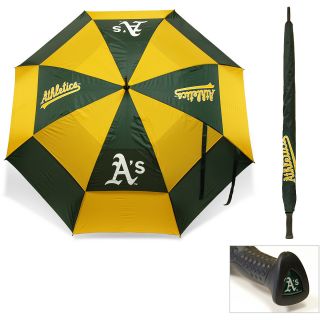 Team Golf MLB Oakland Athletics 62 Inch Double Canopy Golf Umbrella