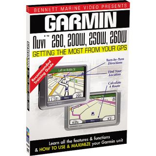 Bennett Marine Instructional DVD for the Garmin Nuvi 260, 200W, 250W and 260W
