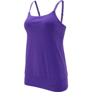 UNDER ARMOUR Womens Essential Banded Tank   Size Medium, Pride/pewter