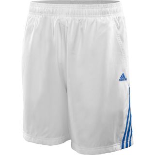 adidas Mens Galaxy Running Shorts   Size 2xl, White/blue