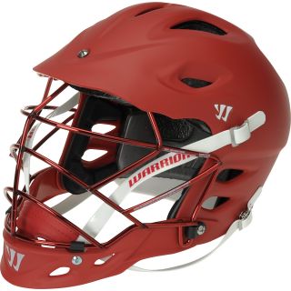 WARRIOR TII Matte Lacrosse Helmet, Red