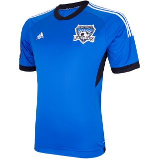 adidas Youth San Jose Earthquakes Replica Jersey   Size Large, Blue