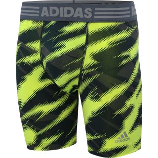 adidas Mens TechFit Dig Printed Compression Shorts   Size 2xl, Electricity