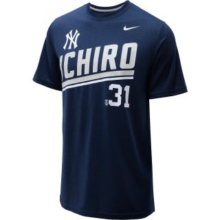 NIKE Mens New York Yankees Ichiro Suzuki Dri FIT Legend Player Name And Number