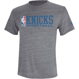 adidas Mens New York Knicks Original Tri Blend Practice Shot Short Sleeve T 