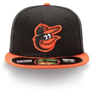 NEW ERA Mens Baltimore Orioles Authentic Collection Road 59FIFTY Fitted Cap  