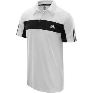 adidas Mens Galaxy Short Sleeve Tennis Polo Shirt   Size Medium, Summit