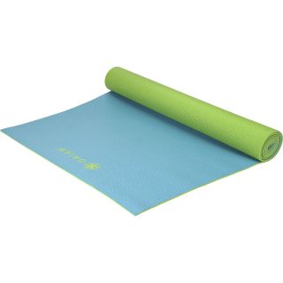 GAIAM Eco Friendly Reversible Aqua/Green Yoga Mat   Size 3mm, Aqua Green
