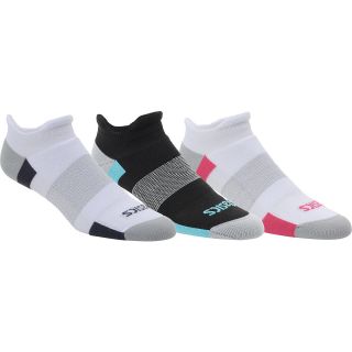 ASICS Intensity Low Cut Socks   3 Pack   Size Medium, White/black/pink