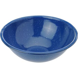 GSI OUTDOORS 6 inch Enameled Steel Cereal Bowl, Blue