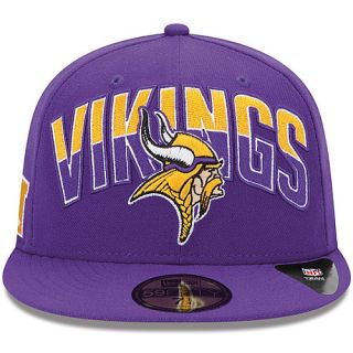 NEW ERA Youth Minnesota Vikings Draft 59FIFTY Fitted Cap   Size 6.625, Purple