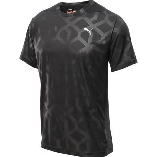 PUMA Mens PT Pure Graphic Short Sleeve T Shirt   Size Xl, Black