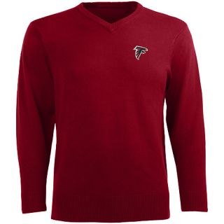 Antigua Mens Atlanta Falcons Ambassador Knit V Neck Sweater   Size Medium,