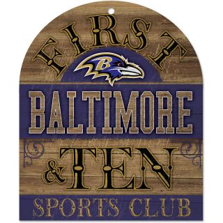 Wincraft Baltimore Ravens 10X11 Club Wood Sign (91129010)