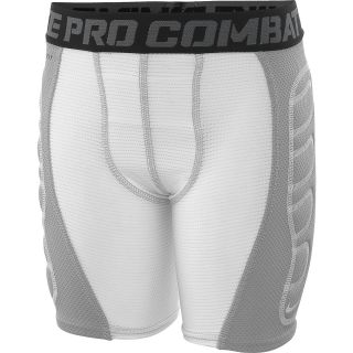 NIKE Boys Pro Combat Hyperstrong Heist Slider Shorts   Size Xl, White