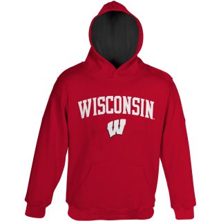 adidas Youth Wisconsin Badgers Game Day Fleece Hoody   Size Small