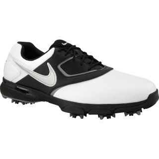 NIKE Mens Heritage Golf Shoes   Size 9, White/black