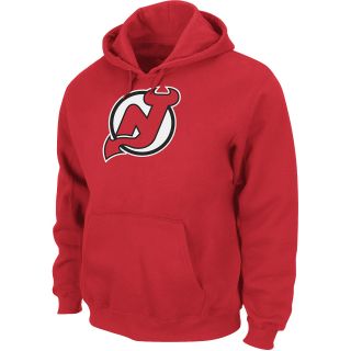 Majestic Mens New Jersey Devils Hooded Fleece Long Sleeve Athletic Red