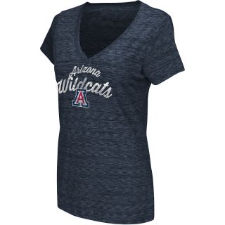 G III Womens Arizona Wildcats Tri Blend Slub V Neck T Shirt   Size Medium,
