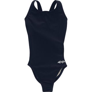 Dolfin HP Back Solid Swimsuit Girls   Size Kids Size 20, Black (7202Y 790)