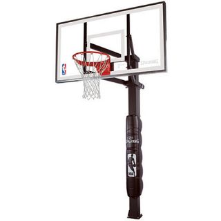 Spalding 88880G NBA Tempered Glass 72 Inch U Turn In Ground Basketball System