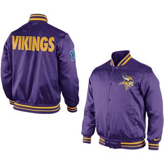 NIKE Mens Minnesota Vikings Start Again Jacket   Size Large, Purple/gold