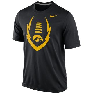 NIKE Mens Iowa Hawkeyes Dri FIT Legend Football Icon Short Sleeve T Shirt  