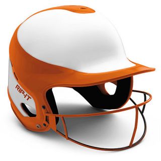 RIP IT Vision Pro Softball Helmet/ Face Guard Combo, Orange (VISX O)