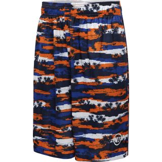 WARRIOR Mens Hawaiian Lacrosse Shorts   Size Medium, Blue/orange