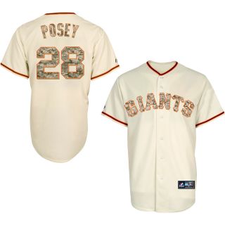 MAJESTIC ATHLETIC Mens San Francisco Giants Buster Posey Memorial Day 2014