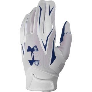 UNDER ARMOUR Adult F4 Football Receiver Gloves   Size Medium, Navy/white